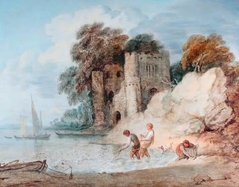 Fiske fra kysten - Thomas Gainsborough