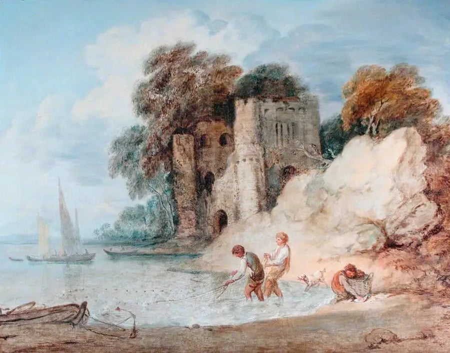 Fiske fra kysten - Thomas Gainsborough