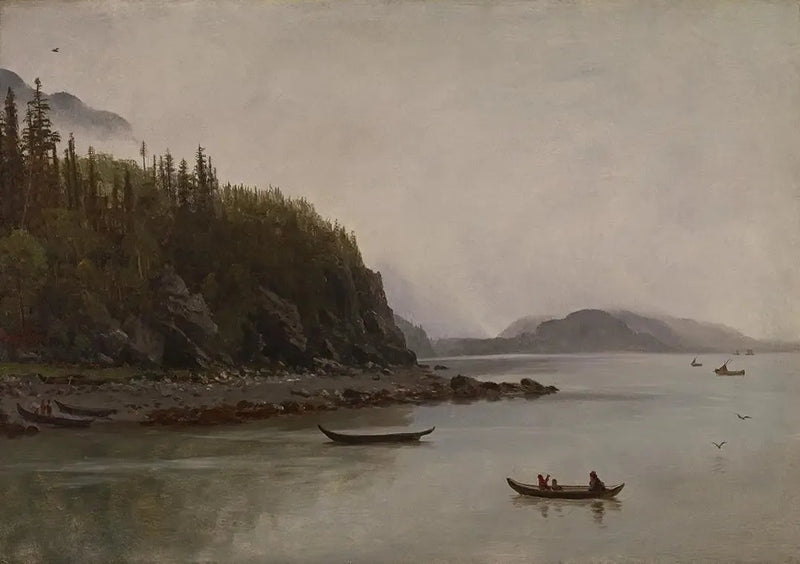 Indisk fiskeri - Albert Bierstadt
