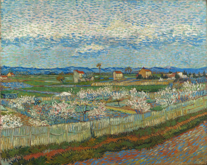 Blomstrende ferskentræer - Vincent van Gogh