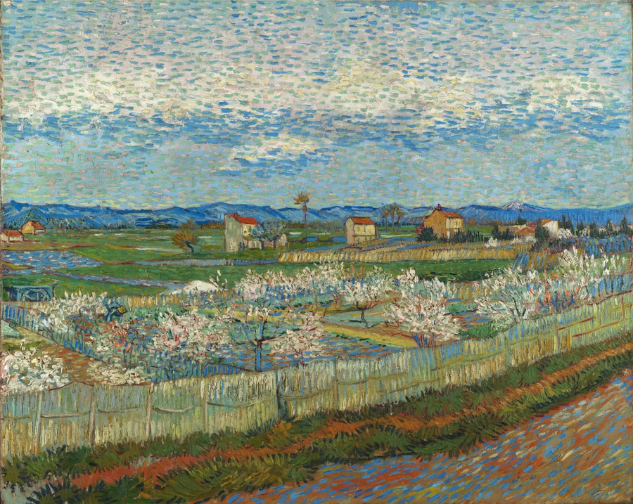 Blomstrende ferskentræer - Vincent van Gogh