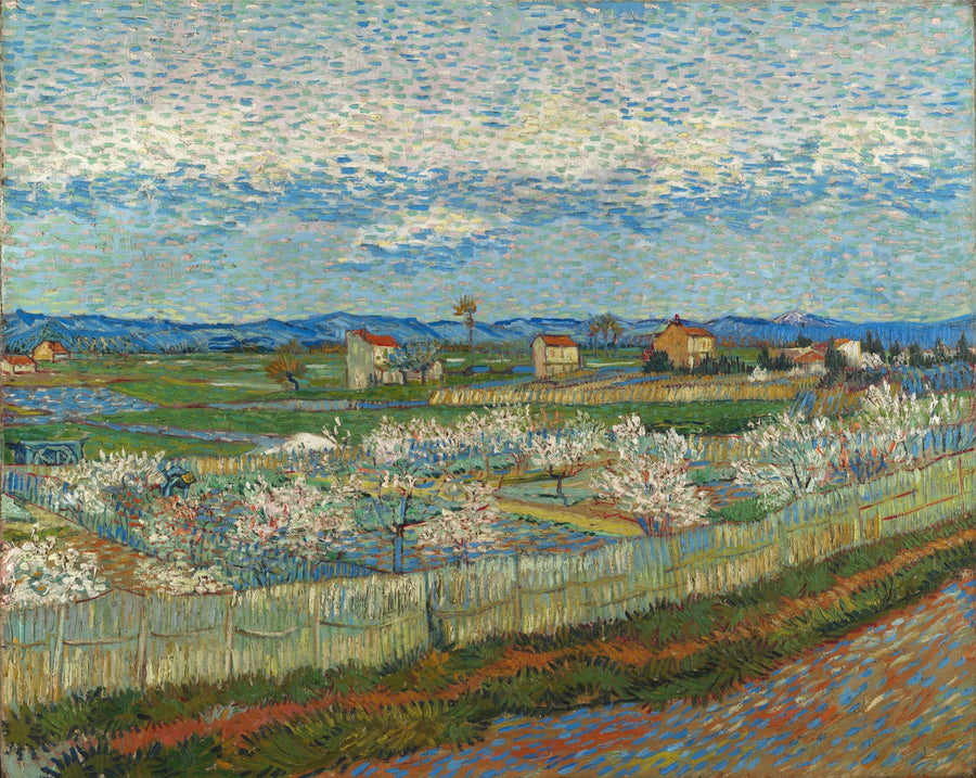Blomstrende ferskentræer - Vincent van Gogh