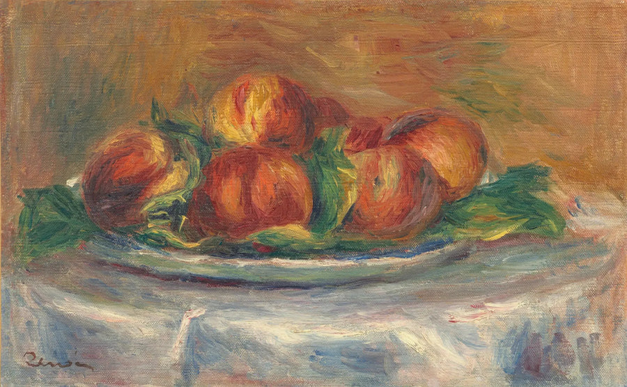 Ferskner i en tallerken - Pierre-Auguste Renoir