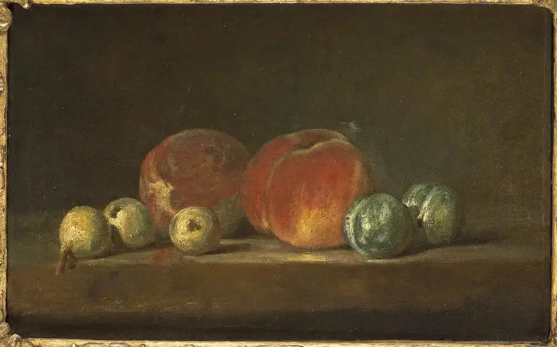 Ferskner og blommer - Jean Siméon Chardin