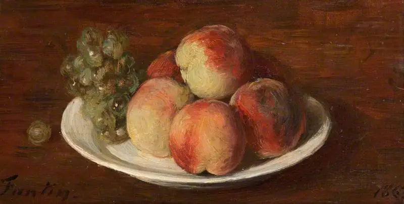 Ferskner og druer - Henri Fantin-Latour