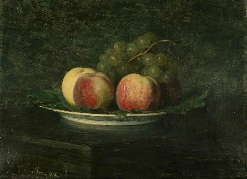 Ferskner og druer - Henri Fantin-Latour
