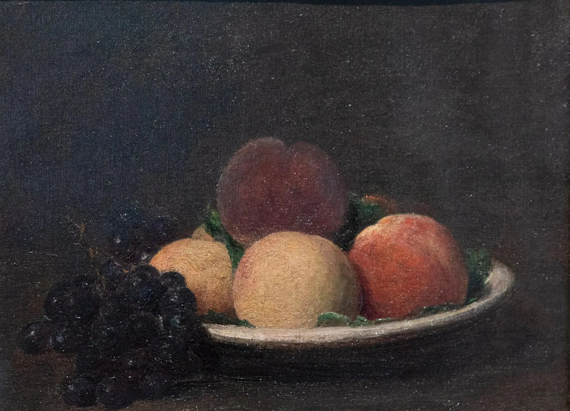 Ferskner og sorte druer - Henri Fantin-Latour