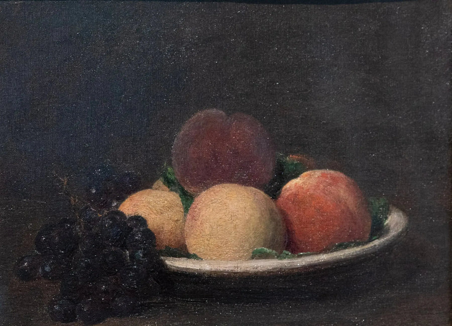 Ferskner og sorte druer - Henri Fantin-Latour