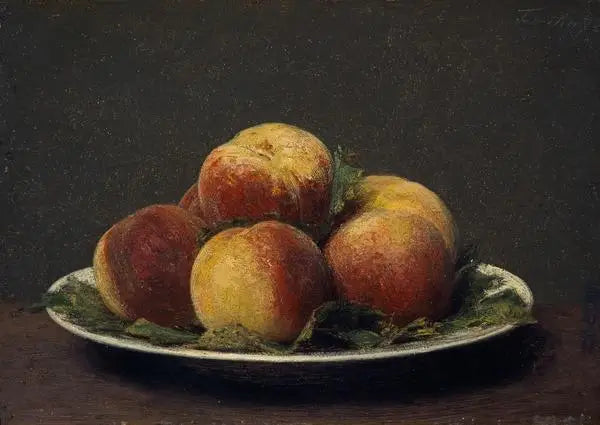 Fersken på en tallerken - Henri Fantin-Latour