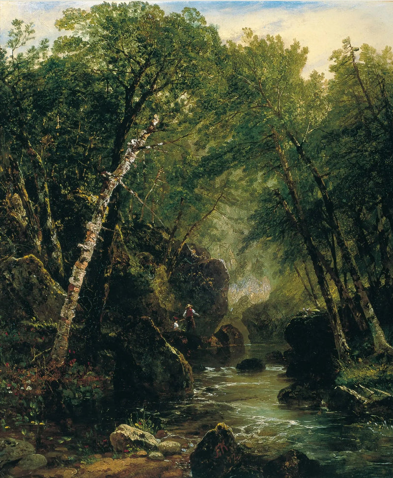 Laksefisker - John Frederick Kensett