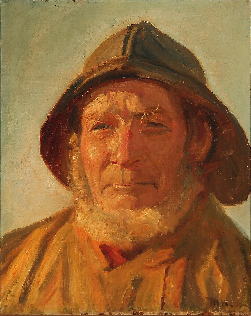 Fisker i eftermiddagssolen. - Michael Peter Ancher