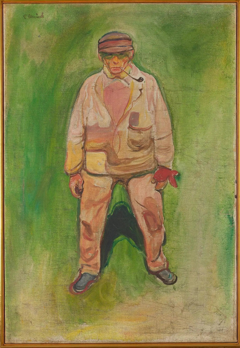 Fisker på en grøn eng - Edvard Munch