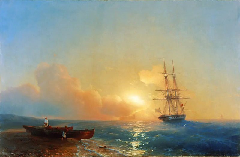 Fiskere på stranden - Ivan Aïvazovski
