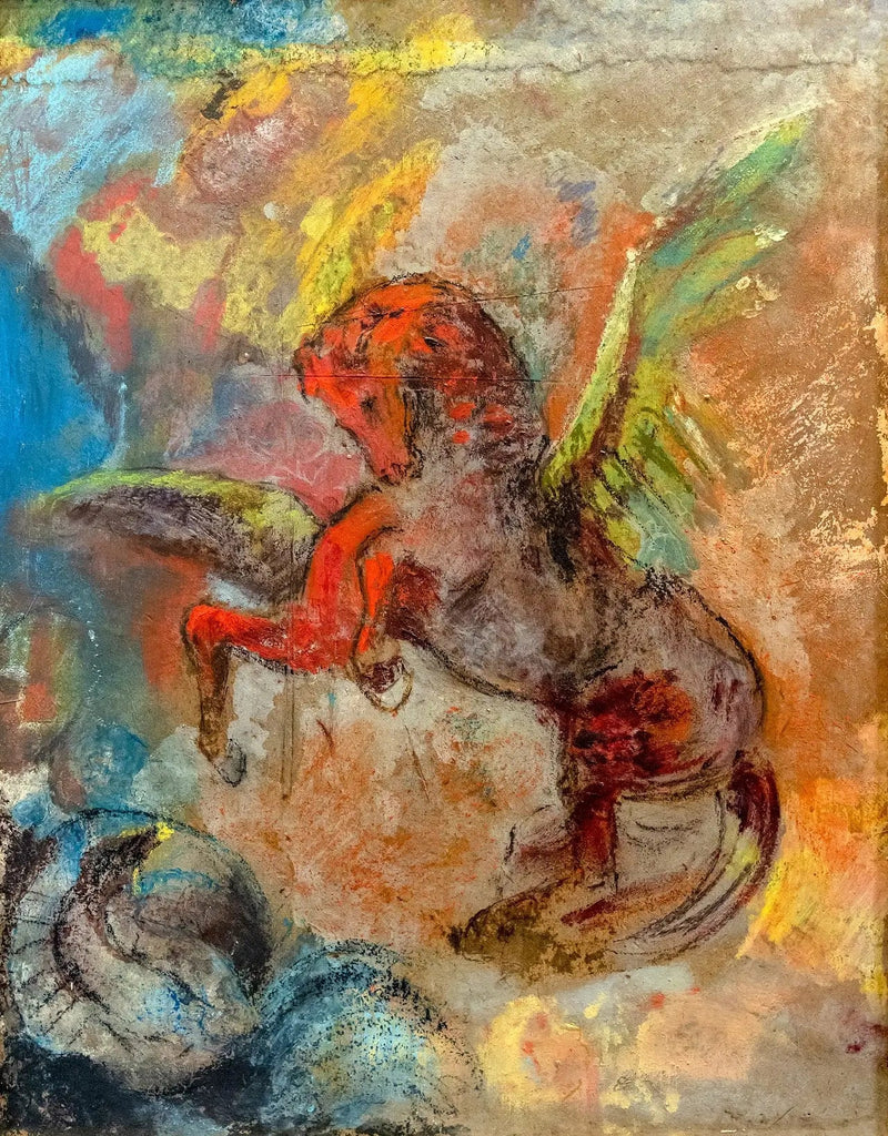 Pégase og Hydra - Odilon Redon