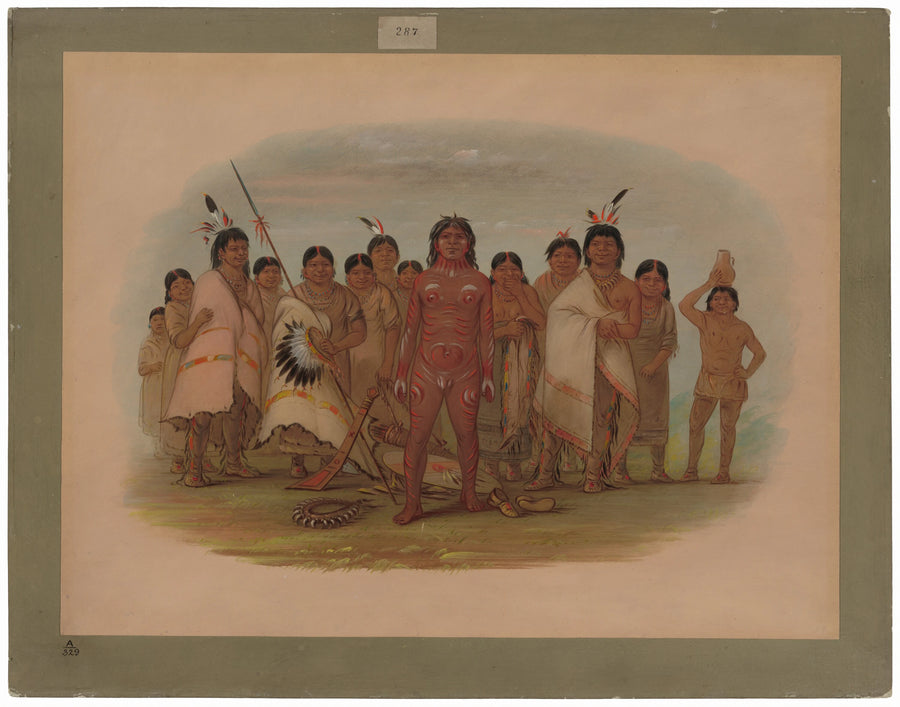 "Peignez-moi" - Apachee - George Catlin
