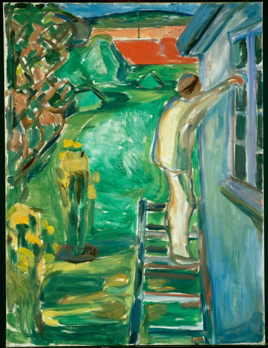 Maler nær muren - Edvard Munch