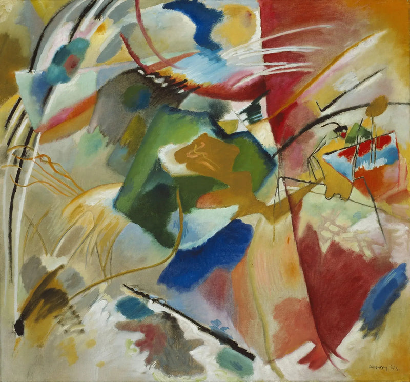 Maleri med grøn midte - Vassily Kandinsky