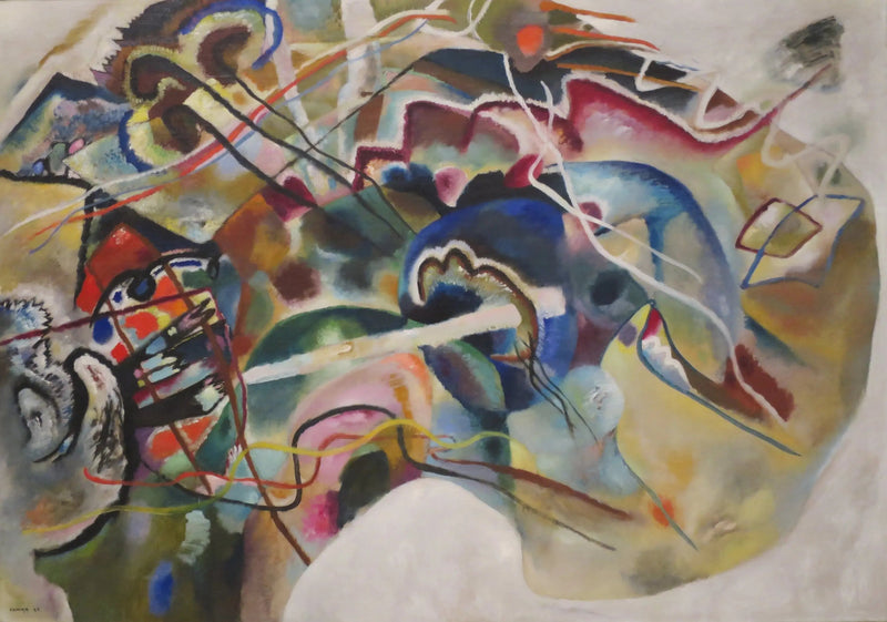 Maleri med hvid kant - Vassily Kandinsky