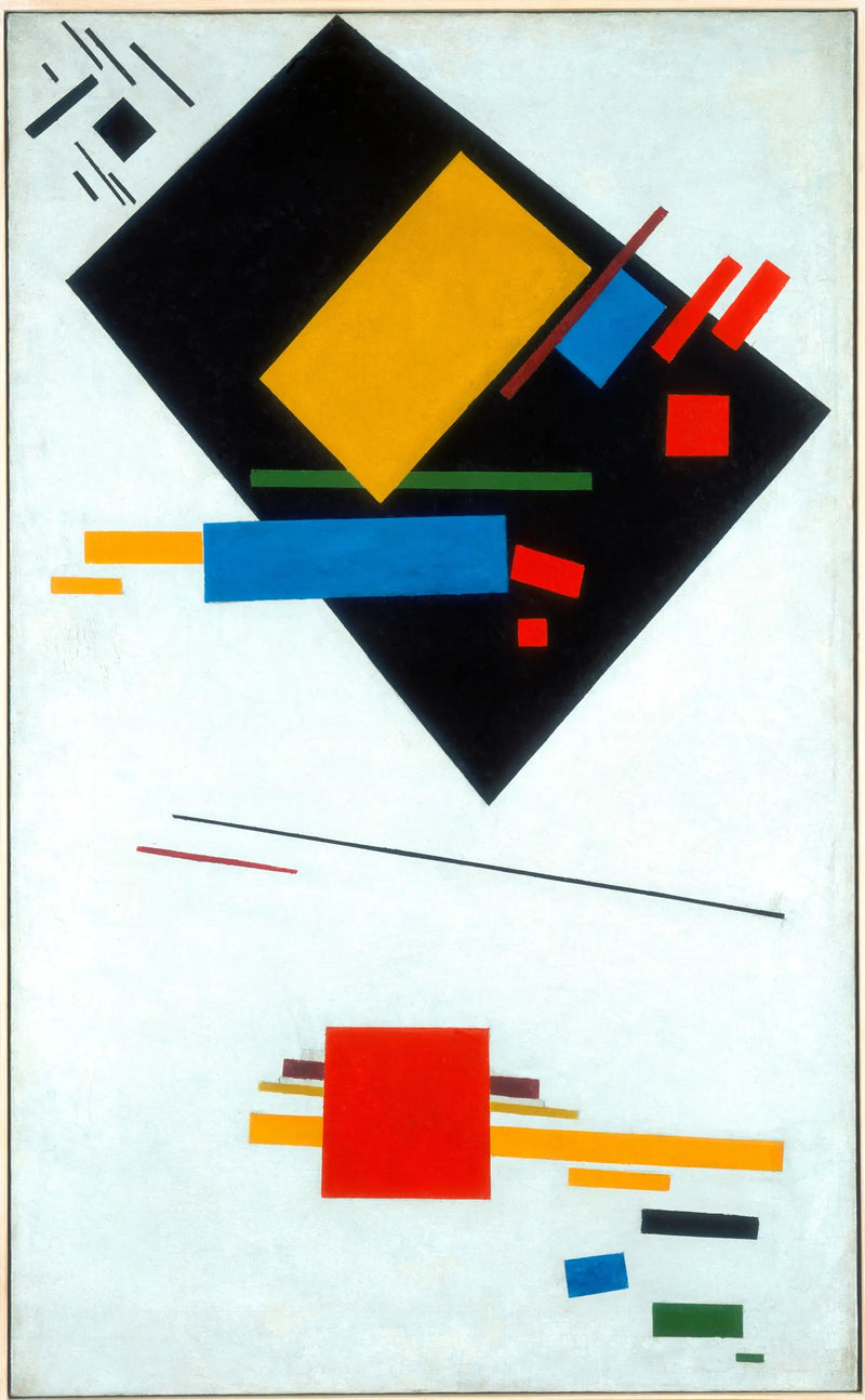 Suprematistisk maleri (med sort trapez og rød firkant) - Kazimir Malevich