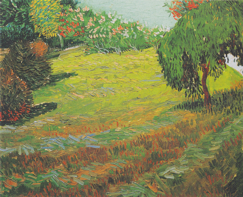 Solrig græsplæne i en offentlig park - Vincent van Gogh
