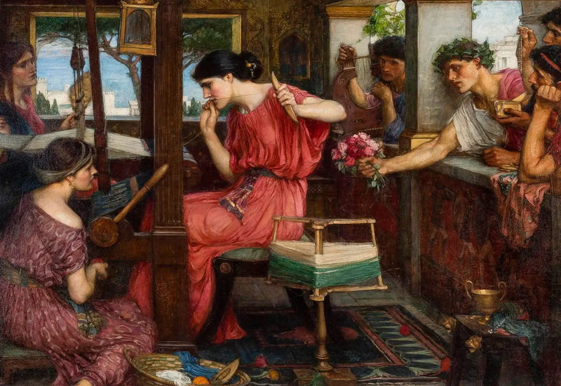 Pénélope og frierne - John William Waterhouse