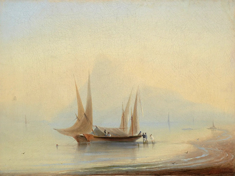 Båd ved havkysten - Ivan Aïvazovski