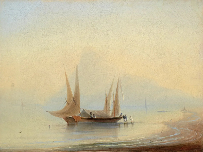 Båd ved havkysten - Ivan Aïvazovski