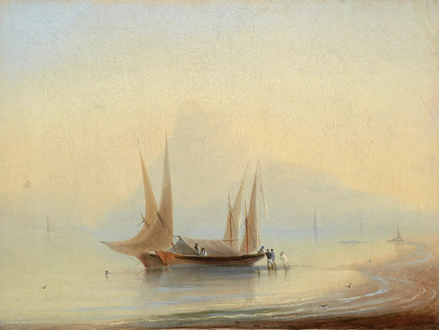 Båd ved havkysten - Ivan Aïvazovski