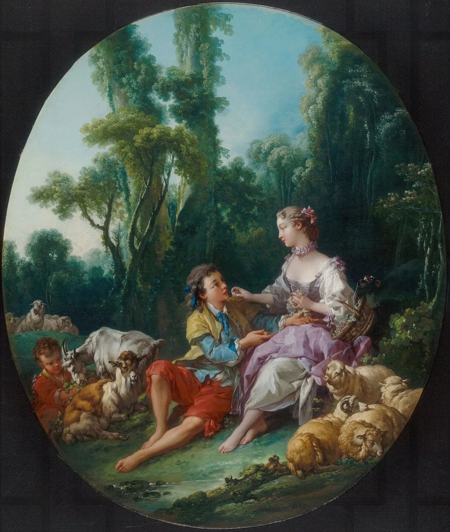 Tænker de på druer? - François Boucher
