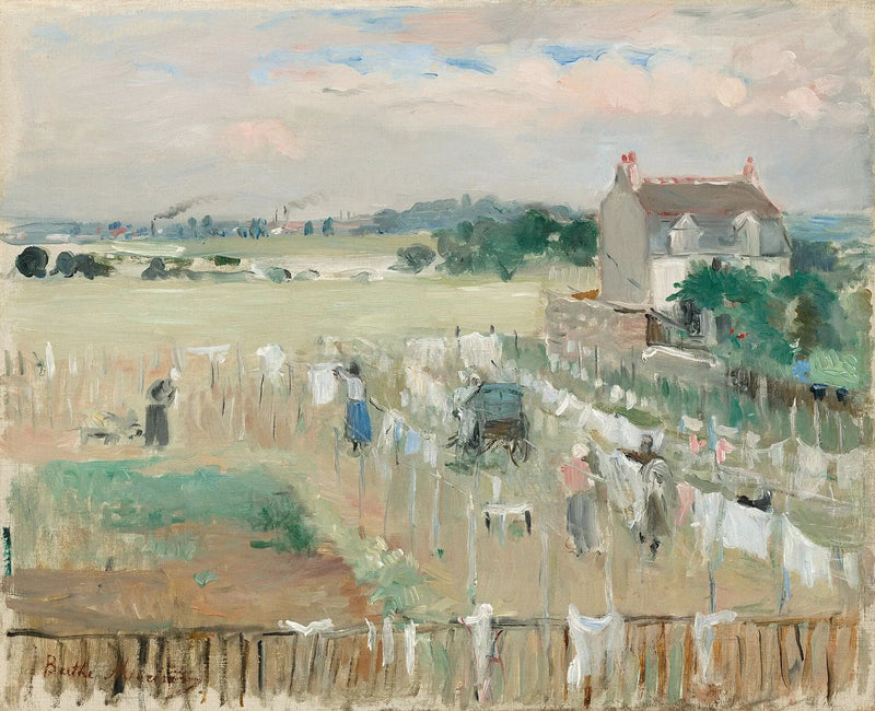 Vaskekvindernes percher - Berthe Morisot