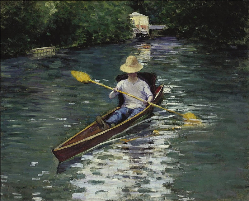 Périssoire ved Yerres - Gustave Caillebotte