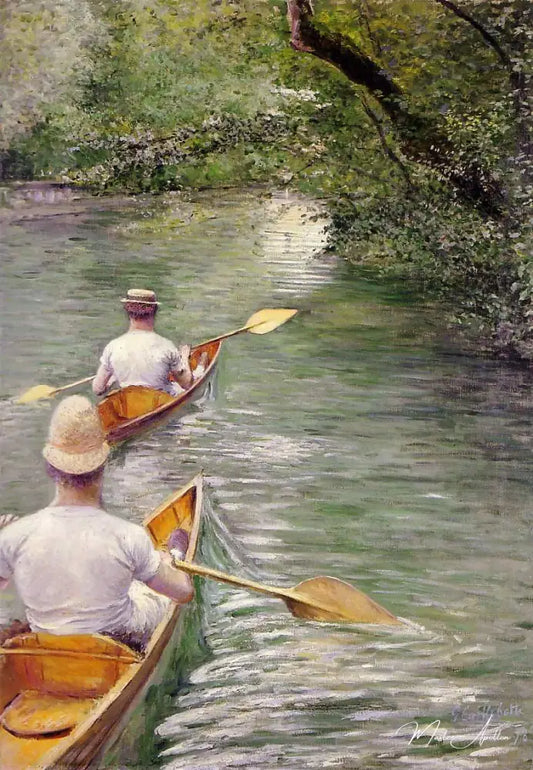 Périssoires - Caillebotte - Reproductions de tableaux et peintures haut de gamme