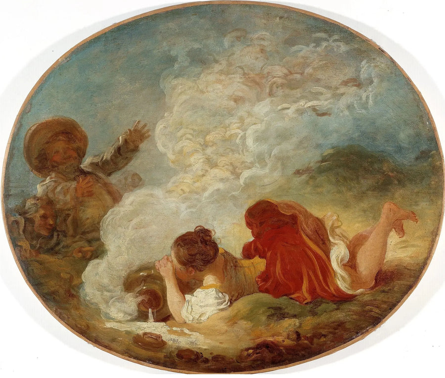 Perrette og mælkekanden - Jean-Honoré Fragonard