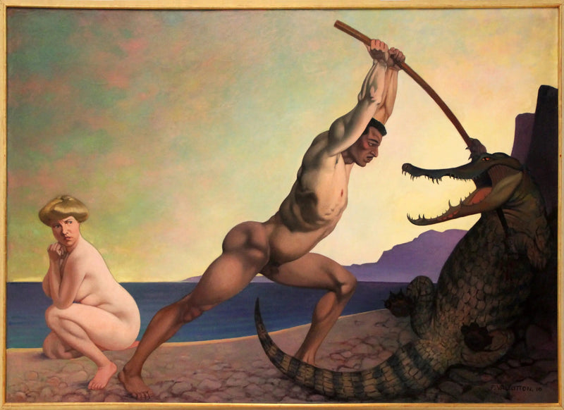 Perseus dræber dragen - Félix Vallotton
