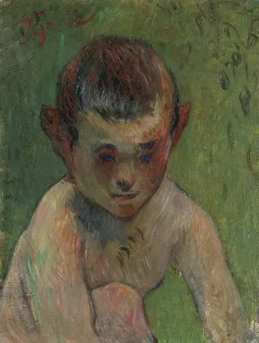 Lille bretonsk badende - Paul Gauguin