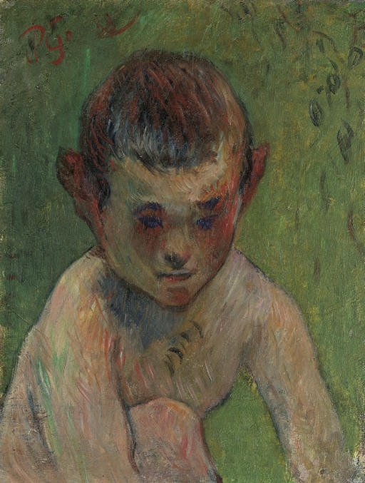 Lille bretonsk badende - Paul Gauguin