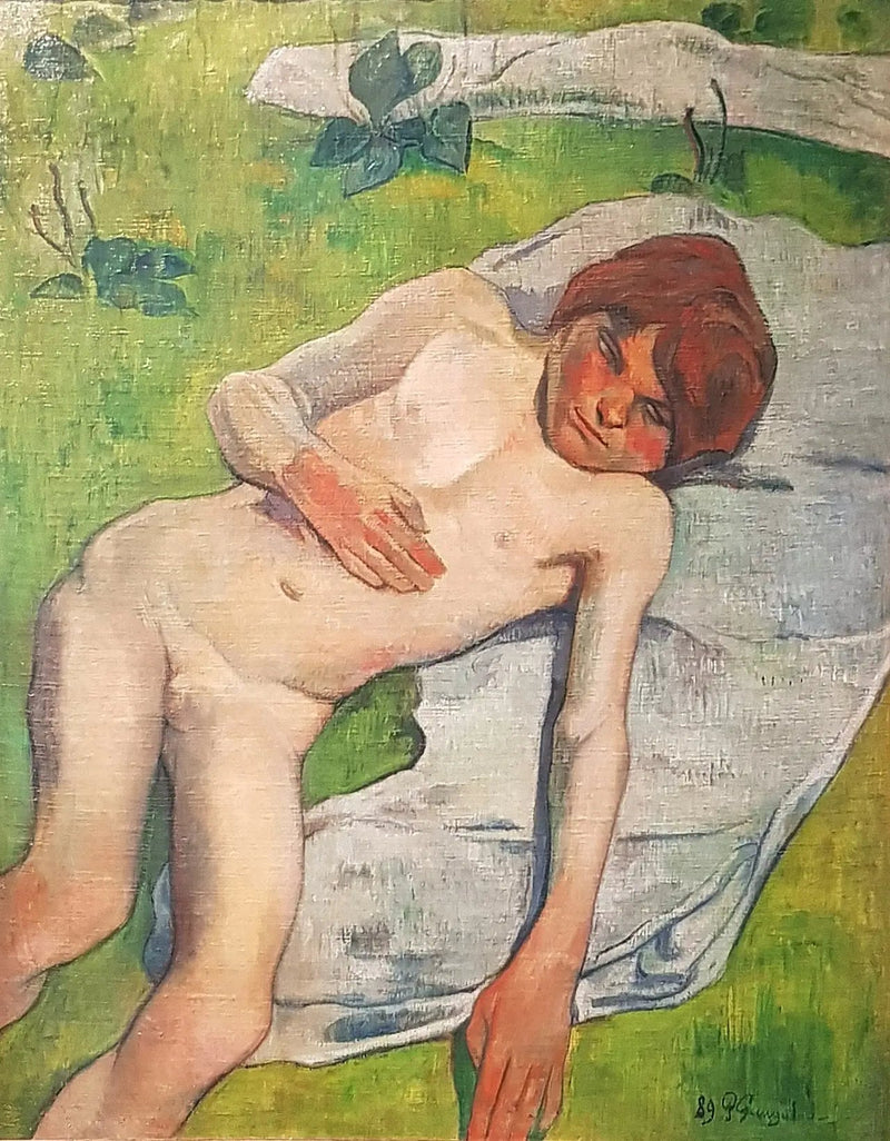 lille bretonsk nøgen - Paul Gauguin