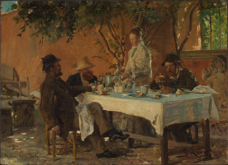 Morgenmad i Sora - Peder Severin Krøyer