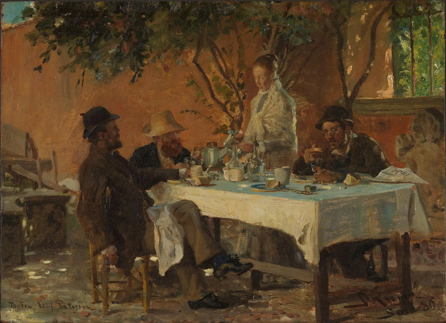 Morgenmad i Sora - Peder Severin Krøyer