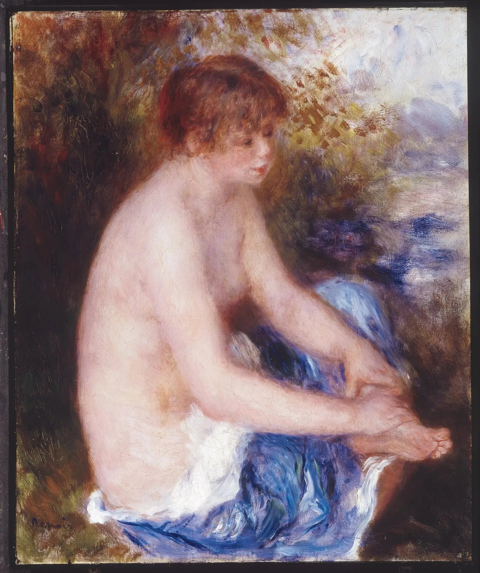 Petit nu bleu - Pierre-Auguste Renoir image 1 reproduction artisanale de tableau