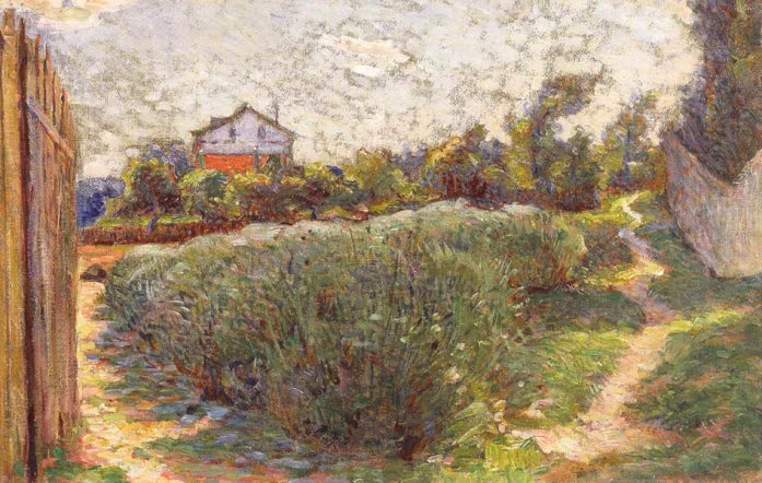 Lille landskab med hus - Marie Bracquemond