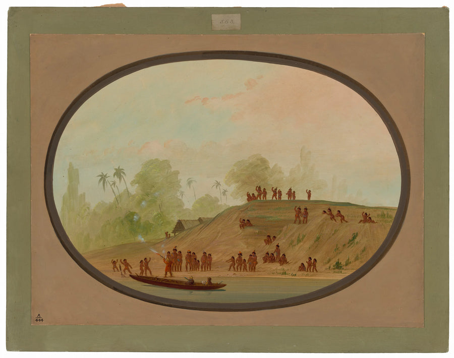 Un petit village de langue - George Catlin