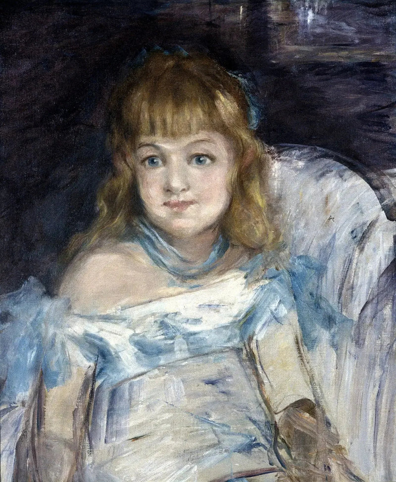 Lille pige i en stol - Édouard Manet