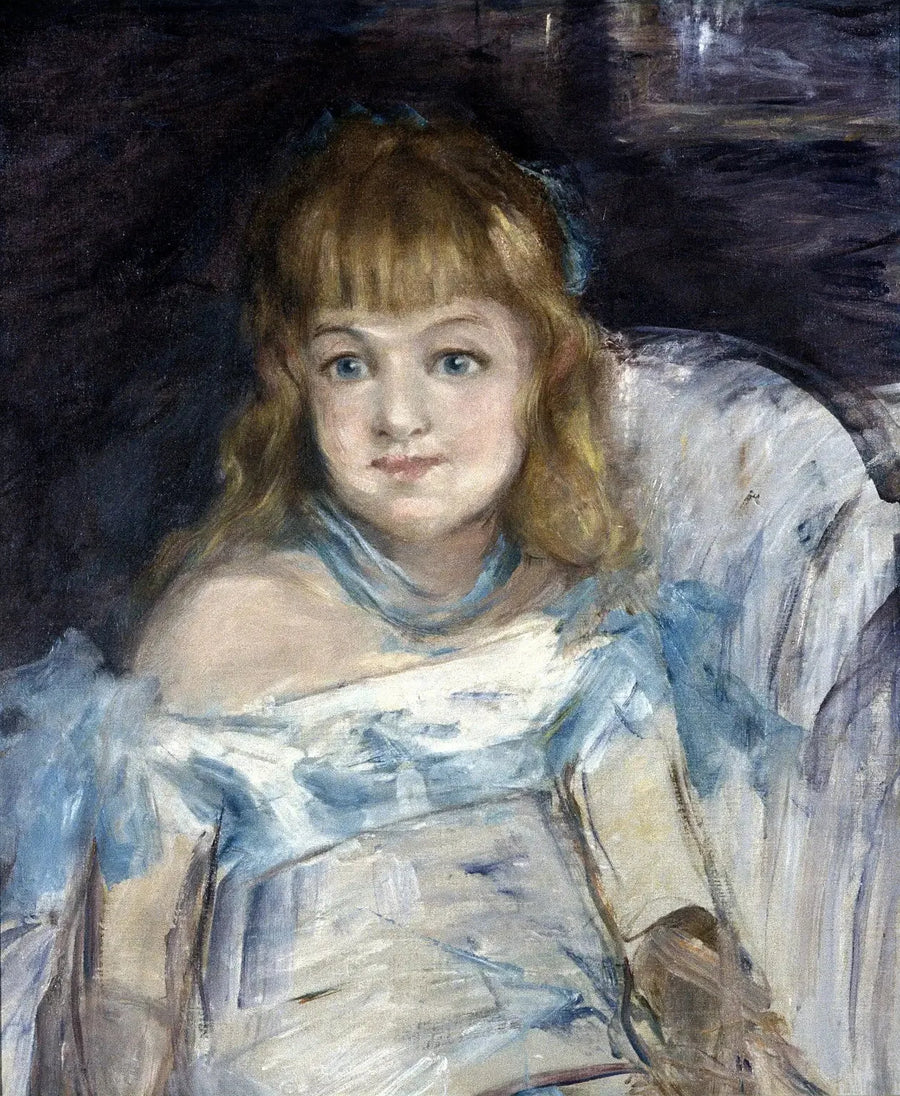 Lille pige i en stol - Édouard Manet