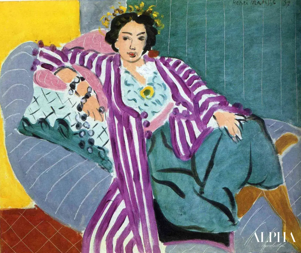 Petite odalisque en robe pourpre - Matisse - Reproductions de tableaux et peintures haut de gamme