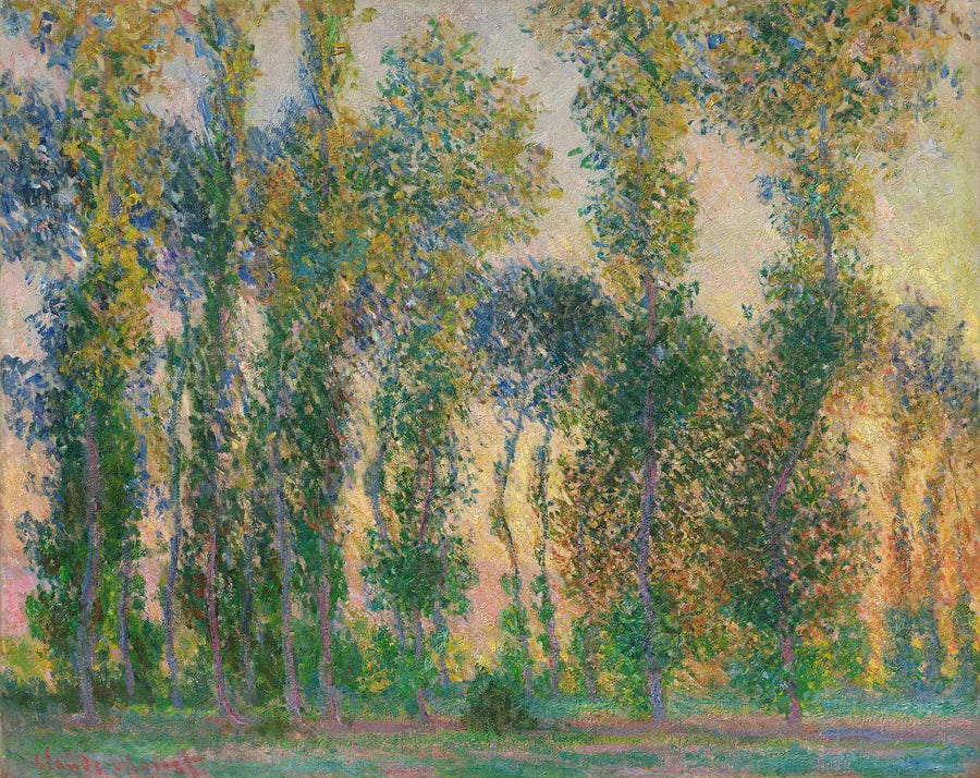Popler i Giverny - Claude Monet