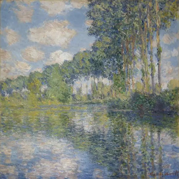 Popler ved bredden af Epte - Claude Monet