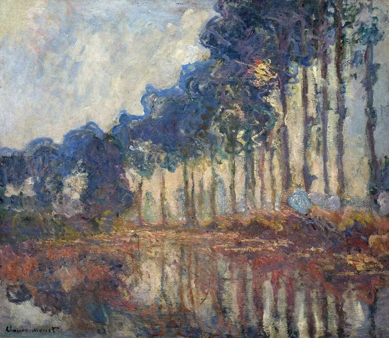 Poplerne, efterår - Claude Monet