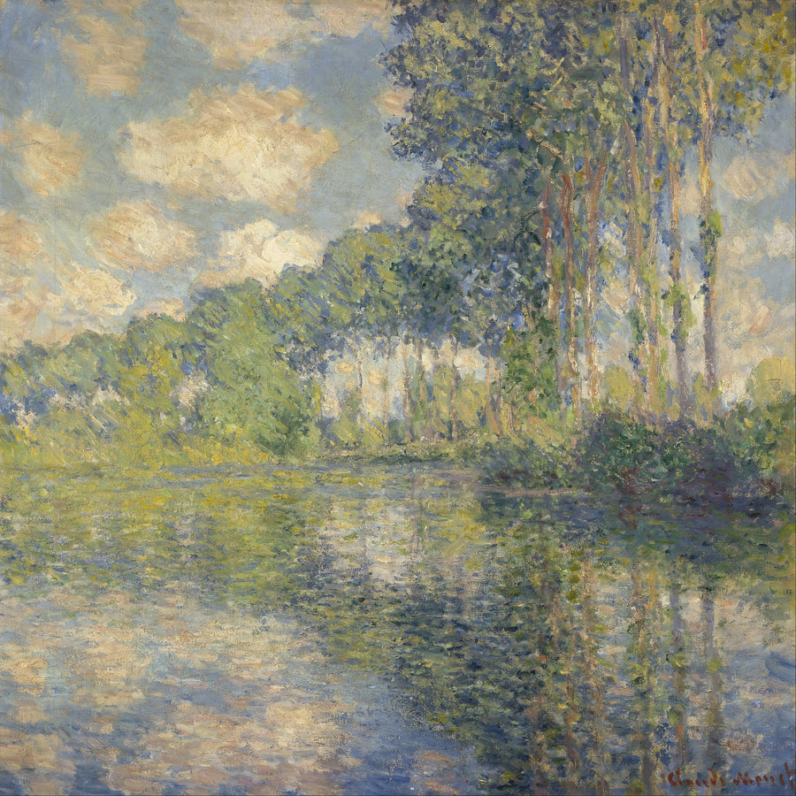 Popler ved bredden af Epte - Claude Monet