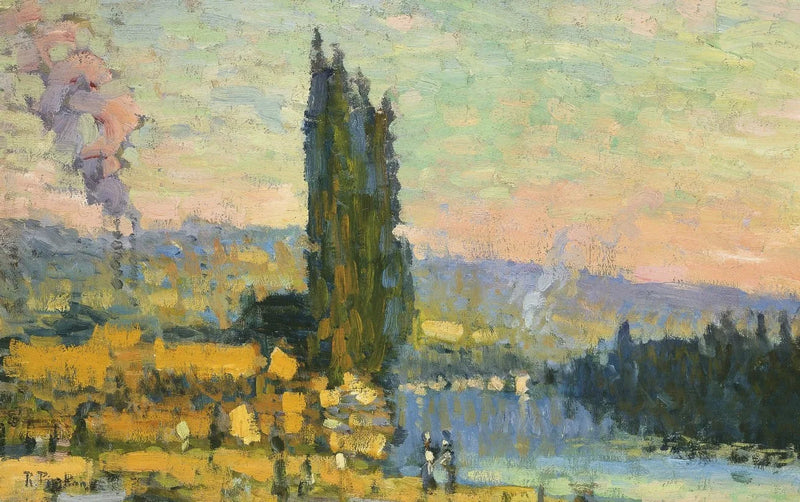 Peupleiers, vandhøje ved Eauplet - Robert Antoine Pinchon